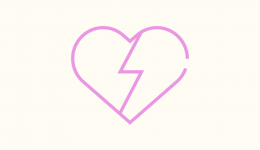 Broken heart icon
