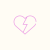 Broken heart icon
